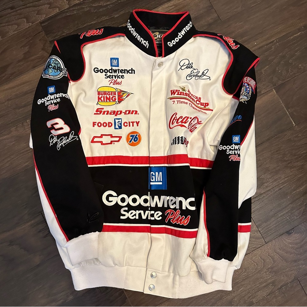 Vintage Dale Earnhardt Sr. Racing Jacket, NASCAR Size Large